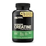 Optimum Nutrition Micronized Creatine Monohydrate Capsules, Keto Friendly, 2500mg, 100 Capsules