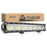 Nilight LED Light Bar 20Inch 420W Flood Spot Combo Triple Row Driving Lamp Roof Bumper Off Road LED Work Lights Pods for Van Camper Wagon Car Pickup Golf Cart ATV UTV SUV Truck Boat 4x4