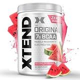 Xtend Original BCAA Powder, 7g BCAAs and 2.5g L-Glutamine for Muscle Recovery Hydration and Lean Muscle, Sugar Free Intra and Post Workout Drink with Electrolytes, Watermelon Explosion, 30 Servings