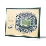 YouTheFan NFL 5-Layer 17 x 13 StadiumViews 3D Wall Art, Philadelphia Eagles
