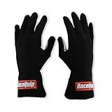 RaceQuip RQP 350005 RQP 350 Series Driving Gloves Single Layer Black/White Large