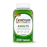 Centrum Adult Multivitamin/Multimineral Supplement with Antioxidants, Zinc, Vitamin D3 and B Vitamins, Gluten Free, Non-GMO Ingredients - 200 Count