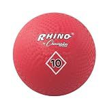 Champion Sports 10 Inch Playground Ball, Red