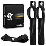 Golf Grip Trainer 2 Pack With Swing Correcting Arm Band, Golf Training Aid, Golf Grip Kit,Grip Trainer Golf Club to Help Train Correct Hand Position