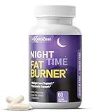 KetoZest Night Time Fat Burner for Weight Loss - Metabolism Booster Nighttime Belly Fat Burn & Natural Appetite Suppressant Supplement for Men Women - Relaxation Weight Control Support Pills