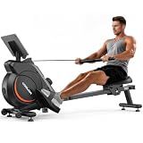 YOSUDA Magnetic Rowing Machine for Home, Quiet & Smooth Full Body Workout Rower, App Connected Cardio Equipment, Apartment-Friendly Indoor Fitness Machine