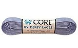 Derby Laces CORE Narrow 6mm Waxed Lace for Figure Skates, Roller Skates, Boots, and Regular Shoes (Periwinkle Purple, 108 Inch / 274 cm)