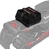 Polaris Snowmobile Lock & Ride Flex Adventure Tunnel Gear Bag, Water-Resistant, Tall, Orange Burst, 35 Liter, Oversized Buckles, Velcro Dividers, Fits Indy, Switchback, RMK, Voyageur Models, Genuine