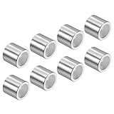 PATIKIL Inline Axle Bearing Spacers, 16 Pack Skates Speed Spacer Hardware Aluminum for 8mm Axle Roller, Silver