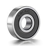 10 Pack 608-RS Ball Bearing - Double Rubber Sealed Shielded Miniature Deep Groove 608rs Bearings for Skateboards, Inline Skates, Scooters, Roller Blade Skates, Long Boards (8mm x 22mm x 7mm)