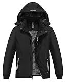 MoFiz Boys Waterproof Snow Ski Jackets Fleece Kid Winter Coat 14-16Years