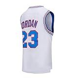 CAIYOO #23 Youth Basketball Jersey for Kids Fit Age 5-18 Boys Shirts (White, Medium)