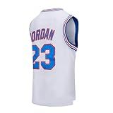 CAIYOO #23 Youth Basketball Jersey for Kids Fit Age 5-18 Boys Shirts (White, Medium)