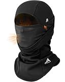 GXCROR Balaclava Ski Mask for Men & Women, Winter Face Mask Cold Weather Windproof Thermal Motorcycle Snowboard Cycling Black