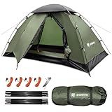 Backpacking Tent for Camping 1 Person Hiking Ultralight Tent for Waterproof Windproof Outdoor Two Doors Tents Easy Quick Setup Lightweight Instant Tents(1 Person)