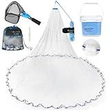Calamus Baitfish Cast Net 5FT Radius, Protected Weights