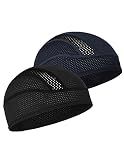 MELASA Cooling Skull Cap Breathable Mesh Sweat Control Helmet Liner for Men