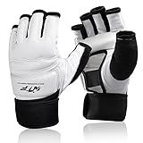 Punch Bag Training Gloves, LangRay Taekwondo Karate Gloves for Sparring Martial Arts Boxing Training for Adults and Kids,White S