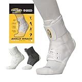 Ultra 360 Lace-Up Ankle Brace Featuring Adjustable Support with Figure-8 Straps to Reduce Ankle Pain and Speed Recovery. Orthopedic Grade Construction for Everyday Wear and Durability for Sports.