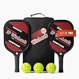 JPWinLook Premium Pickleball Paddles Set of 2 – Graphite Pickleball Paddle - Approved USAPA Pickleball Paddles for Beginners and Professional - Lightweight Pickleball Paddle - for Indoor and Outdoor