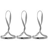 AINIKEY 18MM Nylon Climbing Sling Runner 23KN CE2008/EN566 Rock Climbing Webbing Straps for Outdoor Climbing, Rappelling, Swing, Yoga Hammock etc（Grey | 120cm / 48inch | Pack of 3）