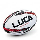 LUCA Rugby Ball Size 4 for Youth – Hand Stitched Super Grip Training Ball – Durable 2-Ply Waterproof Surface for College & Club Practice