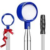 Melanther Golf Ball Retriever Telescopic 9FT – Stainless Steel Shaft, Unbreakable Nylon Head Retriever for Water, Golf Accessories & Ideal Gift for Men