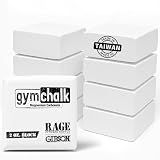 Gibson Athletic Powder Chalk Blocks, Magnesium Carbonate, Pack of 8, 1lb