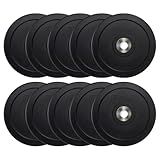 CAP Barbell 260 lb PRO Olympic Bumper Plate Set, Black
