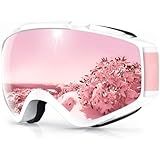 findway Ski Goggles OTG - Over Glasses Snow/Snowboard Goggles for Men, Women & Youth - 100% UV Protection