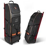 LIWSHWZ 120L Hockey Bag with Wheels,Extra Large Rolling Ice Hockey Duffel Travel Bag with Separate Breathable Shoe Compartment,2 Sticks Field Hockey Bag,Equipment & Gear