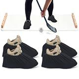 Chicingyou 4 Pairs 2 Pairs Slide Board Booties for Gliding for Hockey