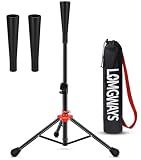 Portable Baseball/Softball Batting tee for Adults and Youth Teens | Adjustable Height | Stable Tripod Base| Collapsible | for All Levels