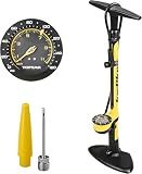 Topeak JoeBlow Sport III High-Pressure Bike Floor Pump – 160 PSI, Durable Steel Barrel, 3” Analog Gauge, TwinHead DX5 Pump Head, Long Hose, Ergonomic Handle, Fits Presta, Schrader, & Dunlop Valves