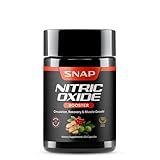 Snap Supplements Nitric Oxide Supplement with L-Arginine to Support Energy, Quick Recovery, Heart Health, Muscle Growth & Circulation, 60 Vegetarian Capsules (1 Month Supply)