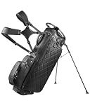 Findway 14 Way Golf Stand Bag, PU Leather Golf Bag Full-Length Dividers, Velvet-Lined for Men/Women, Lightweight Waterproof Carry Bag with Adjustable Dual Straps and Rain Hood