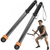 Ropeless Battle Ropes for Home Gym (2-Pack), Quiet & Space-Saving Cordless Battle Ropes for Full-Body Training, Strength, HIIT & Low-Impact Aerobic Training, Adjustable Weight Handles