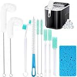 Ice Machine Cleaner Brush Sets,10 Pcs Ice Maker Cleaner Tools with Crevice Cleaning Brush and Scrub Sponge, Small Cleaning Brush Tight Spaces