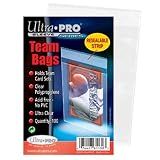 Ultra PRO - Team Bags Resealable Sleeves (100 ct.) - Protect Your Gaming Cards, Sports Cards, and Collectible Cards, Features Resealable Edge for Easy Access and Switching Cards Out