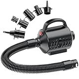 Electric Air Pump for Inflatable Pool Toys - High Power Quick-Fill Air Mattress Inflator Deflator Pump for Pool Float Raft Gymnastics Track Mat, Portable Air Pump 4 Nozzles AC 110-120V (400W)