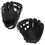 SSK Z5 Craftsman Outfield Baseball Glove – Deep Pocket 12.25" - 12.5” - 12.75” – Right & Left Hand Throw (Black/Silver - H Web, 12.5" - Right Hand Throw)