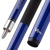 Viper Graphstrike 58" 2-Piece Fiberglass Graphite Composite Billiard/Pool Cue, Blue, with Veltex Wrap