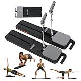 2025 Upgraded Pilates Reformer Machine, 360° Full-Body Toning Home Workout Equipment, Multifunctional Abdominal Board for Core & Abdominal Strength with Smart LCD Tracker, Black