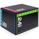 BalanceFrom 3-in-1 Foam Plyometric Jump Box for Home Gym with Multiple Height Options – Versatile Plyo with Non-Slip Surface for Strength, HIIT, Step-Ups, and Agility Training