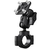 TUSITA Motorcycle GPS Mount Compatible with Garmin Montana, Zumo XT GPS - Handlebar Base with Double Socket arm