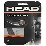 Head Velocity MLT Tennis Racket String 40' Set Multifilament Racquet String - Black, 16 Gauge