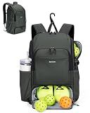 sportsnew Waterproof Pickleball Bag Men Women W/Shoe Compartment Fence Hook