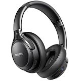 BERIBES Bluetooth Headphones Over Ear, 65H Playtime and 6 EQ Music Modes Wireless Headphones with Microphone, HiFi Stereo Foldable Lightweight Headsets(Black)