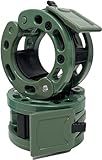 Clout Fitness Olympic Barbell Clamps Collars Quick Release Pair of Locking Weight Clips Fit 2 Inch Barbell for Weightlifting Olive Green