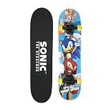 Sonic the Hedgehog - 31-Inch Skateboard, 9-Ply Maple Deck, ABEC 5 Bearings